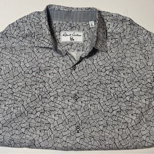 Robert Graham Black & White Geometric Print Button-Down Shirt